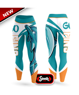 Exclusive Miami colorful premium leggings for Dolphins fans - £22.01 GBP