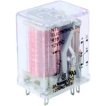 R16-11D5-12 NTE Miniature Industrial DC Relay, DPDT Contact - $474.00 MXN