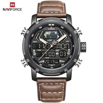 NAVIFORCE Watch for Men Digital Analog Sport Watches Military Waterproof Wristwa - £50.86 GBP