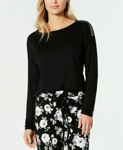 INC International Concepts Women&#39;s Long Sleeve Metallic Trim Pajama Top,... - $24.67 CAD