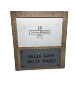 Ganz Hello Love Hello Happy Resin 4X6 Photo Frame NWT - $12.24