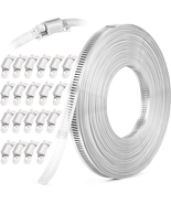 304 Stainless Steel Hose Clamp Assortment Kit DIY Cut-To-Fit 50 FT Metal... - $54.99