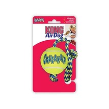 KONG SqueakAir Ball with Rope Dog Toy, Medium  - $15.00