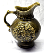 1968 MCCOY 9.5” Pitcher - Olive Green With Turkey Design - SIGNED MCP 19... - €17,03 EUR