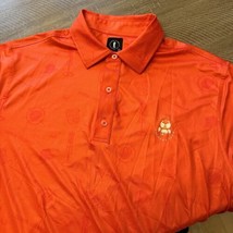 USAG U Suck At Golf Mens L Red Performance Polo Shirt All Over Print - $27.71