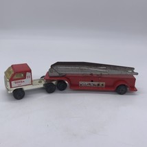 Vintage No.11 Tonka Red Metal/Plastic Fire Truck  Ladder Truck 11&quot; FD Die-cast - £17.13 GBP