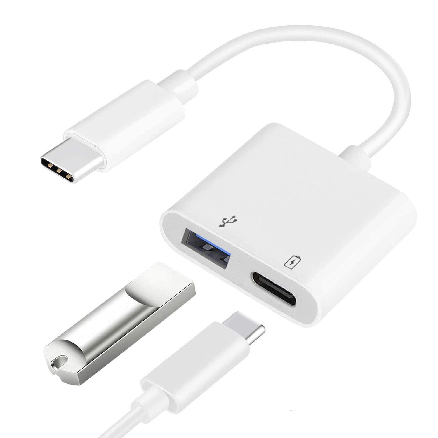 Primary image for Usb C Otg Adapter With Power, 2 In 1 Usb C To Usb Female With 60W Pd Charging Ad