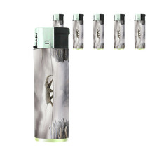 Elephant Art D34 Lighters Set of 5 Electronic Refillable Butane  - $15.79