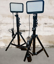 Photography Lighting Kit, 2-Pack LED Video Light with Adjustable Tripods &amp; Color - £44.08 GBP