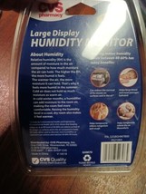 CVS Pharmacy Large Display Humidity Monitor Displays Humidity &amp; Room Temperature - £7.93 GBP