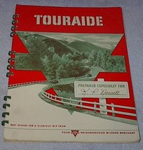 Vintage Conoco Oil Touraide Travel Maps Routing Attractions 1946 - $12.95