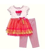 Youngland Girl&#39;s Size 24 Months Birthday Cupcake Dress Leggings Set - $236.82 MXN