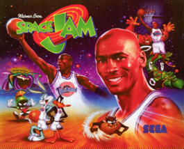 Space Jam Sega pinball Translite/Backglass Machine Cabinet,pinball Artwork - $40.00