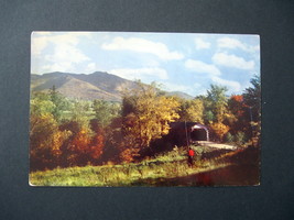 Vintage Giant Postcard of Historic New England Covered Bridge - Covered Bridge  - £8.64 GBP