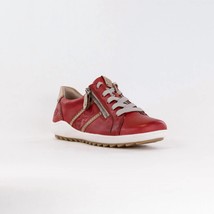 Rieker women&#39;s liv sneakers in Red Leather Combi - £66.50 GBP