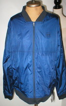 New Mens XL Under Armour NWT Jacket Blue Wind Resistant Zipper Pockets Ribbed  - £100.48 GBP
