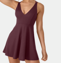 Halara Size XS Sexy Fig Low Cut Backless Strappy Mini Dress - £19.68 GBP