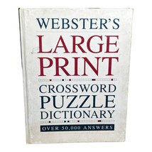 Webster&#39;s Large Print Crossword Puzzle Dictionary Over 50,000 Answers Ha... - £8.51 GBP