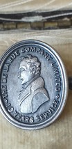 Spilla antica vintage edoardiana 1909 Birmingham distintivo in argento -... - £66.11 GBP