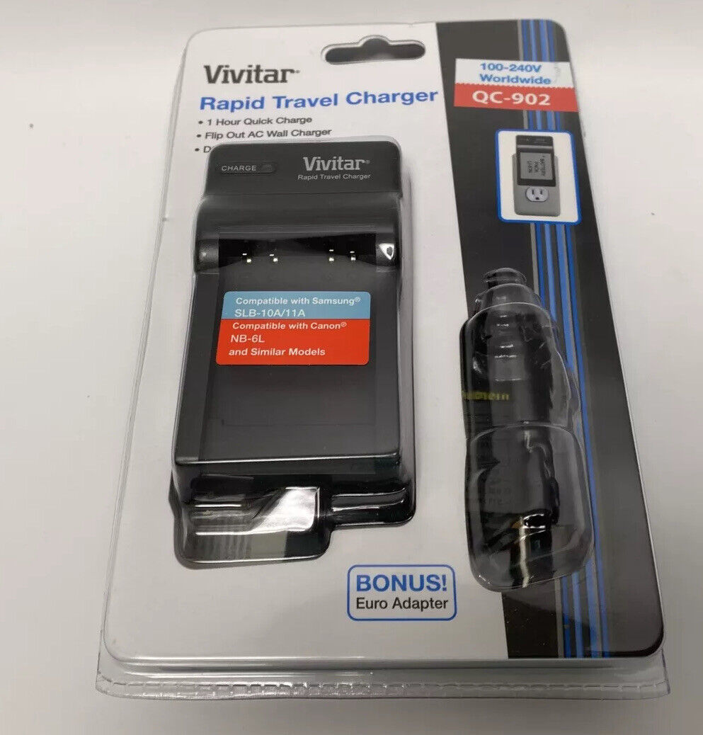Vivitar QC-902 Rapid Travel Camera Charger - $8.86