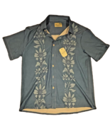 Rayaura Mens Hawaiian Button Up Collared Shirt: New W/Defect, See Pictur... - $14.84