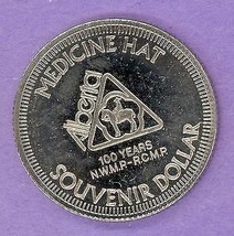 1974 Medicine Hat Alberta Trade Token or Dollar RCMP Centennial Crest - £4.75 GBP