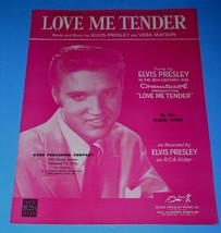 Elvis Presley Sheet Music Love Me Tender Vintage 1956 Oahu Publishing - £39.33 GBP