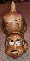 Vintage McCoy #0272 Brown Thinking Puppy Hound Dog Cookie Jar Canister - $35.99