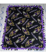 Baltimore Ravens Baby Blanket Fleece Pet Lap Purple Black 30&quot; x 24&quot; NFL ... - £33.79 GBP