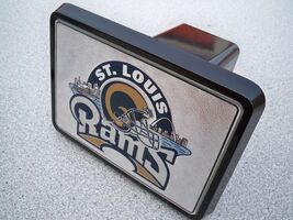 NFL Rams St. Louis Hitch Cover For All SUV Trailer Truck Car With 2&quot; Rec... - $231.96 MXN