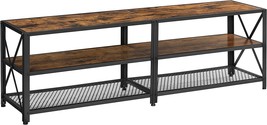 Tv Table, Entertainment Center, 3-Tier Tv Console, Steel Frame,, Ultv095... - $168.93