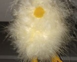 Chick Decor Fuzzy Easter Figure 4&quot; Yellow Feathers Standing Tabletop Sty... - $10.00