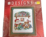 Counted Cross Stitch Kit Baby&#39;s First Christmas White Photo Mat Unused O... - $7.97