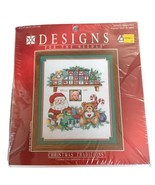 Counted Cross Stitch Kit Baby&#39;s First Christmas White Photo Mat Unused O... - £6.34 GBP