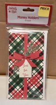 Christmas Money Holders 4 Each You Choose Type &amp; Envelopes 6” x 3” NIB 272N - $2.89