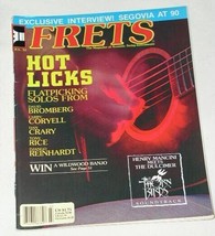 FLATPICKING HOT LICKS GUITAR FRETS MAGAZINE 1983 DAVID BROMBERG LARRY CO... - $29.99