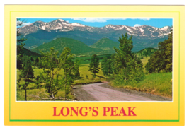 Vtg Postcard-Long&#39;s Peak-Estes Park CO-Mountain Landscape-6x4 Chrome-CO1 - £5.34 GBP