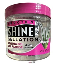 Smooth N Shine Gellation Styling Gel Aloe Vera Extra Hold #7 - 16 oz - £37.14 GBP