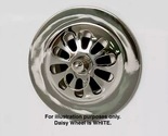 Signature Hardware HL-27043+4845-36-WHT Daisy Wheel Overflow Cover w/Bol... - £21.13 GBP