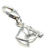 Sterling 925 British Silver Charm Horse Head Lobster Cip On Fit by Welde... - £19.47 GBP