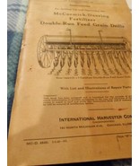 Vintage IHC McCormick Deering Fertilizer Instruction Manual &amp; Parts List - $14.01