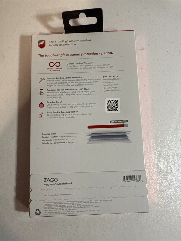 ZAGG InvisibleShield Glass+ Screen Protector iPhone 6 Plus 6s Plus 7 Plus 8 Plus Item image 2