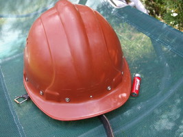 VINTAGE SOVIET USSR BUILDER SAFETY  HELMET TRUD ABOUT 1975 - £31.13 GBP