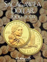 Sacagawea Dollar Coin Folder Album #1 2000-2004 P&amp;D by H.E. Harris - £7.55 GBP