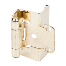50-Full Wrap Self Closing Hinge 1/2&quot;Overlay 3/4&quot;Frame Polish Brass Reduced Price - £52.22 GBP