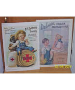 9 advertising reproductions early Americana vintage - £19.98 GBP