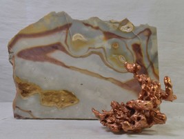 #3056 Copper Art on Agate Slab - $50.00