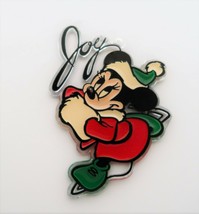 Kurt Adler Walt Disney Minnie Mouse Ice Skating Suncatcher Christmas Ornament - £11.98 GBP