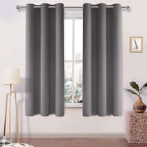 Dwcn Room Darkening Blackout Curtains Thermal Insulated, Thick Grey Curt... - £24.48 GBP