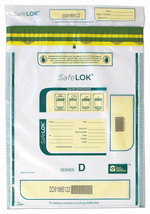 SafeLOK 12 x 16 Security Deposit Bag, Clear, 500 Bags - £110.00 GBP